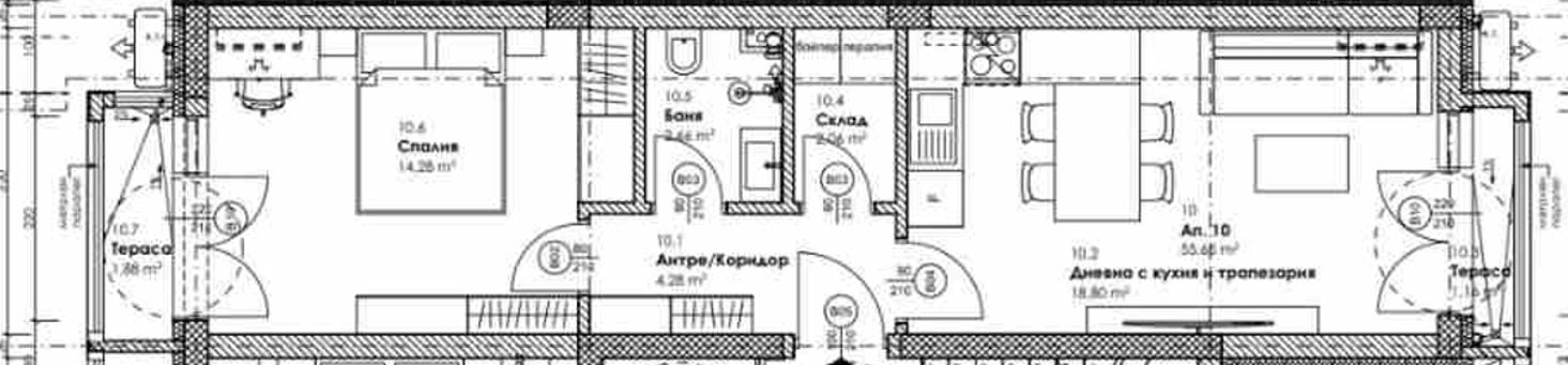 Панорамный апартамент с одной спальней в современной бутиковой сграде – инвестиция в будущее в Меден Рудник, зона Б