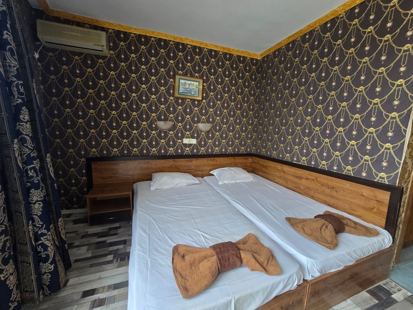 Стильная студия в центре Солнечного берега с видом на парк и город