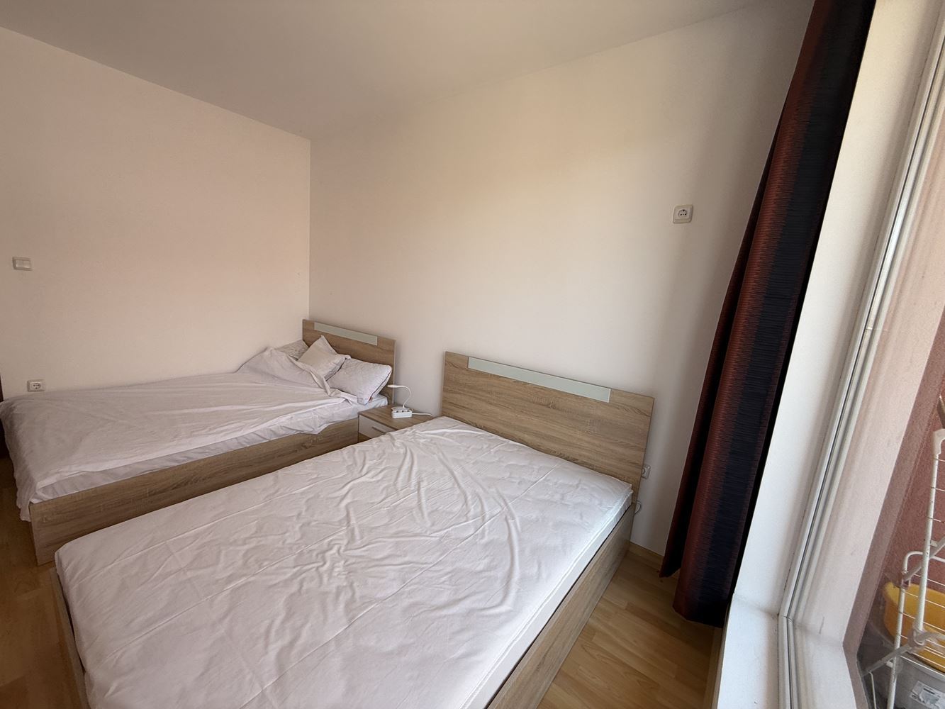 Обставленный апартамент с одной спальней с видом на бассейн в Солнечном Берегу