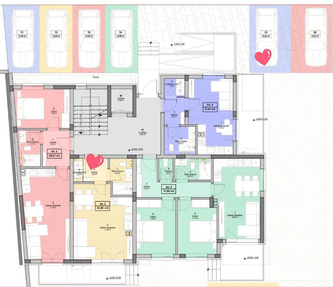 Просторная студия в бутик-комплексе в центре Солнечного Берега – стиль, свет и комфорт