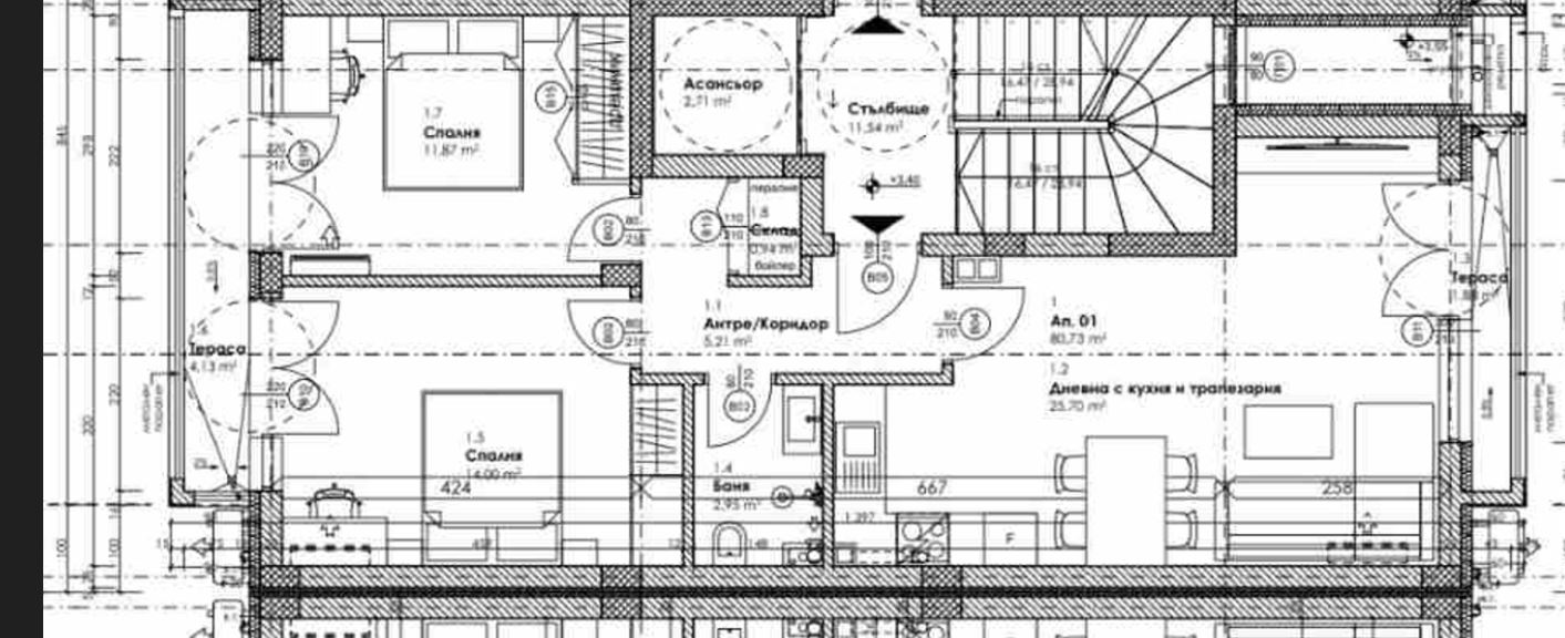 Простор, светлина и комфорт – апартамент с двумя спальнями в новом здании в Меден Рудник, зона Б