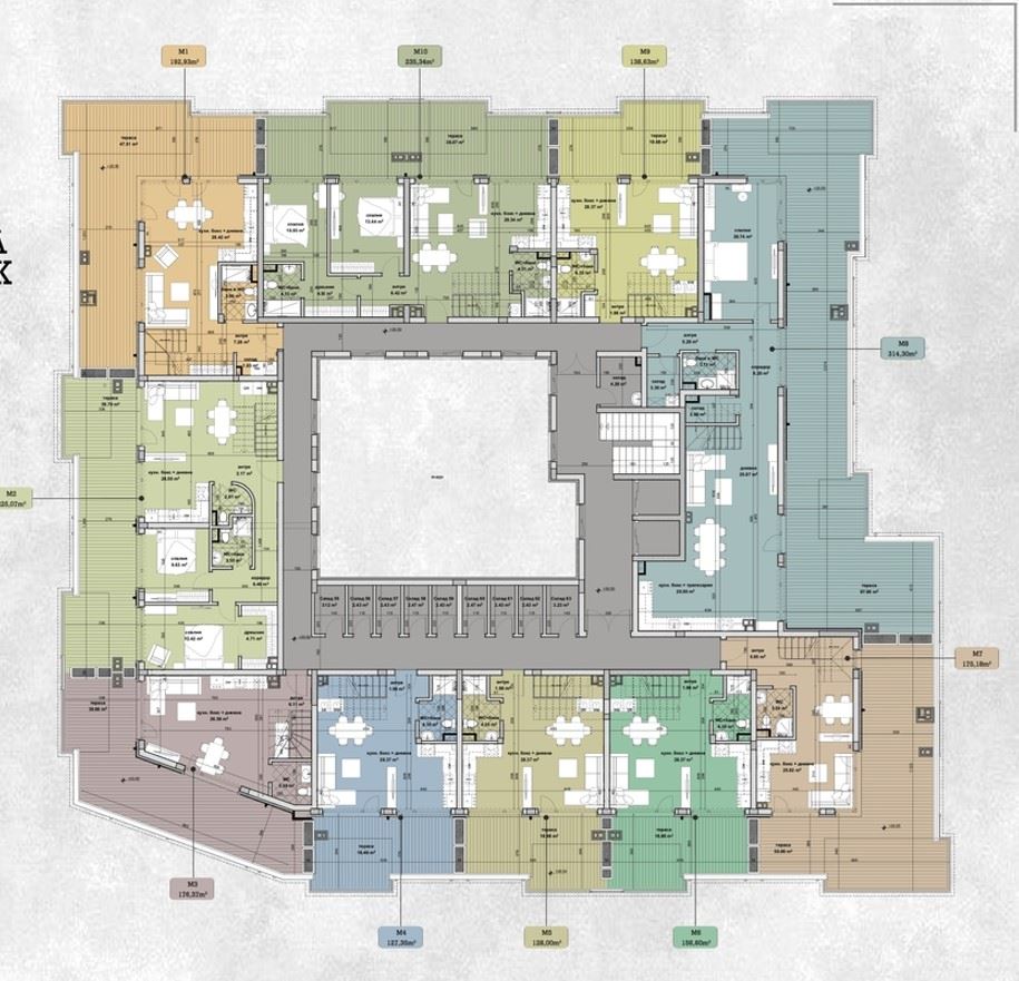 Эксклюзивный двухуровневый апартамент с 2 спальнями и панорамной террасой в новом доме в ж.к. Славейков – простор, роскошь и престиж в Бургасе