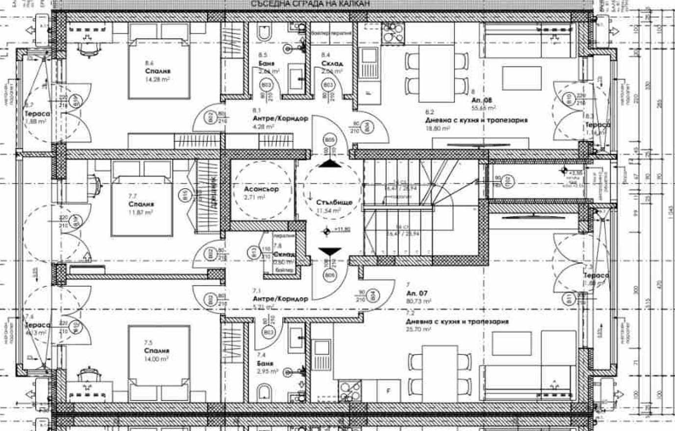Функциональный апартамент с одной спальней и двумя террасами в новом здании – отличная локация в Меден Рудник, зона Б