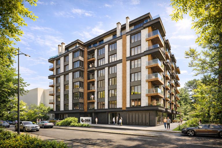 Светлая двухкомнатная квартира на высоком этаже в новом проекте в ж.к. Славейков – удобство и современный городской стиль в Бургасе