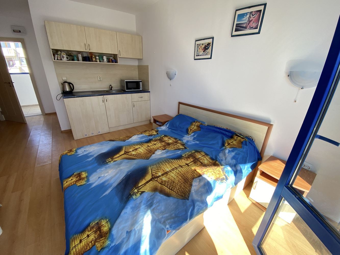 Однокомнатная квартира с видом на море в интересном комплексе