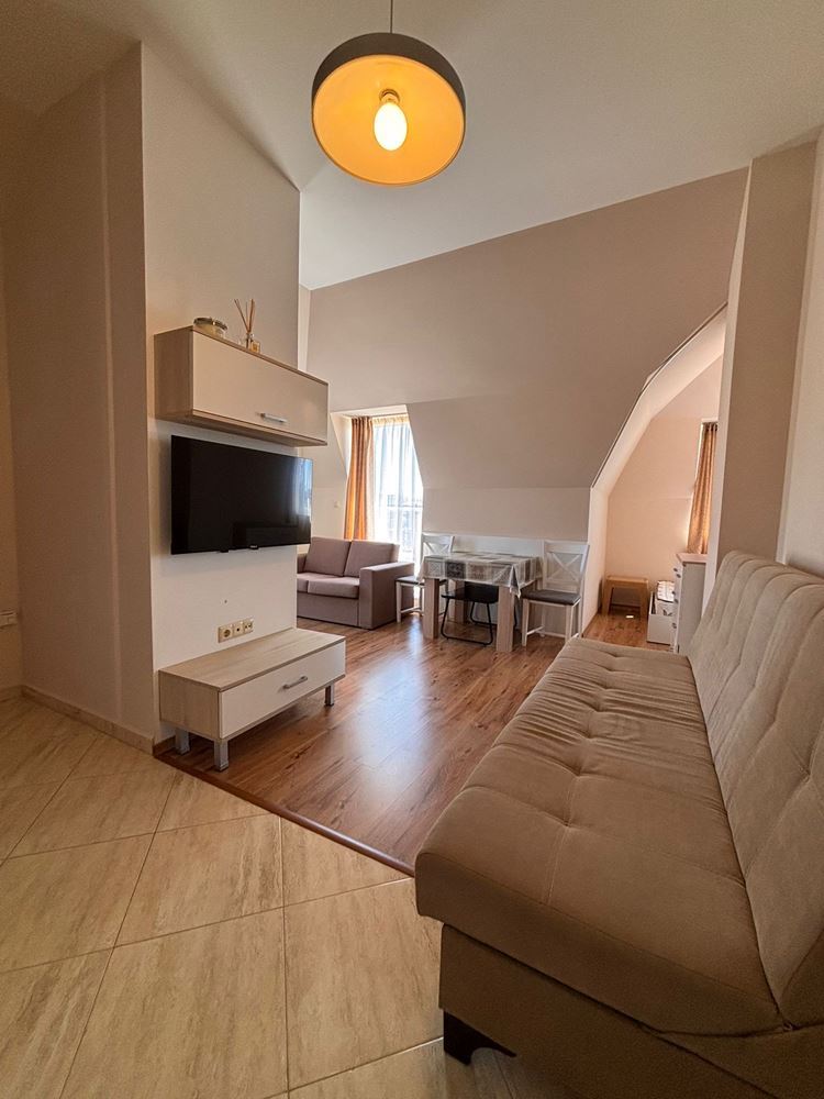 Элегантная студия с панорамной террасой в люксовом комплексе в Солнечном Берегу