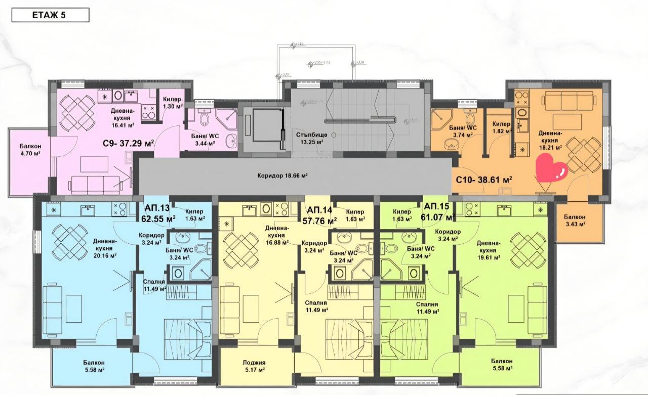 Студия без обслуживания в Солнечном Береге – комфорт и удобство всего в нескольких минутах от моря